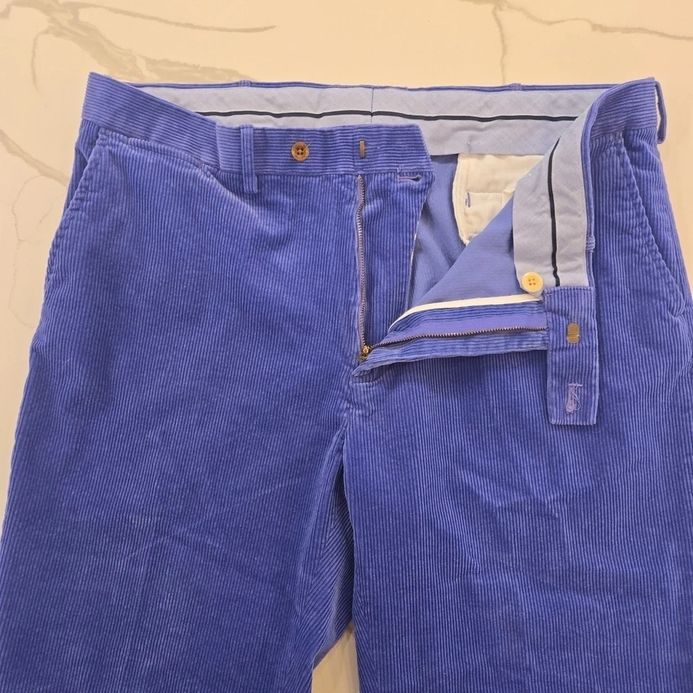 Polo Golf Ralph Lauren Corderoy Mens Pants Blue Size 40W 26L